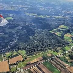 Flugwegposition um 12:47:41: Aufgenommen in der Nähe von Gemeinde Wiesfleck, 7423, Österreich in 1531 Meter